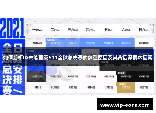 如何分析IG未能晋级S11全球总决赛的多重原因及其背后深层次因素