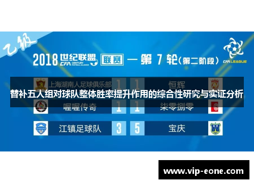 替补五人组对球队整体胜率提升作用的综合性研究与实证分析